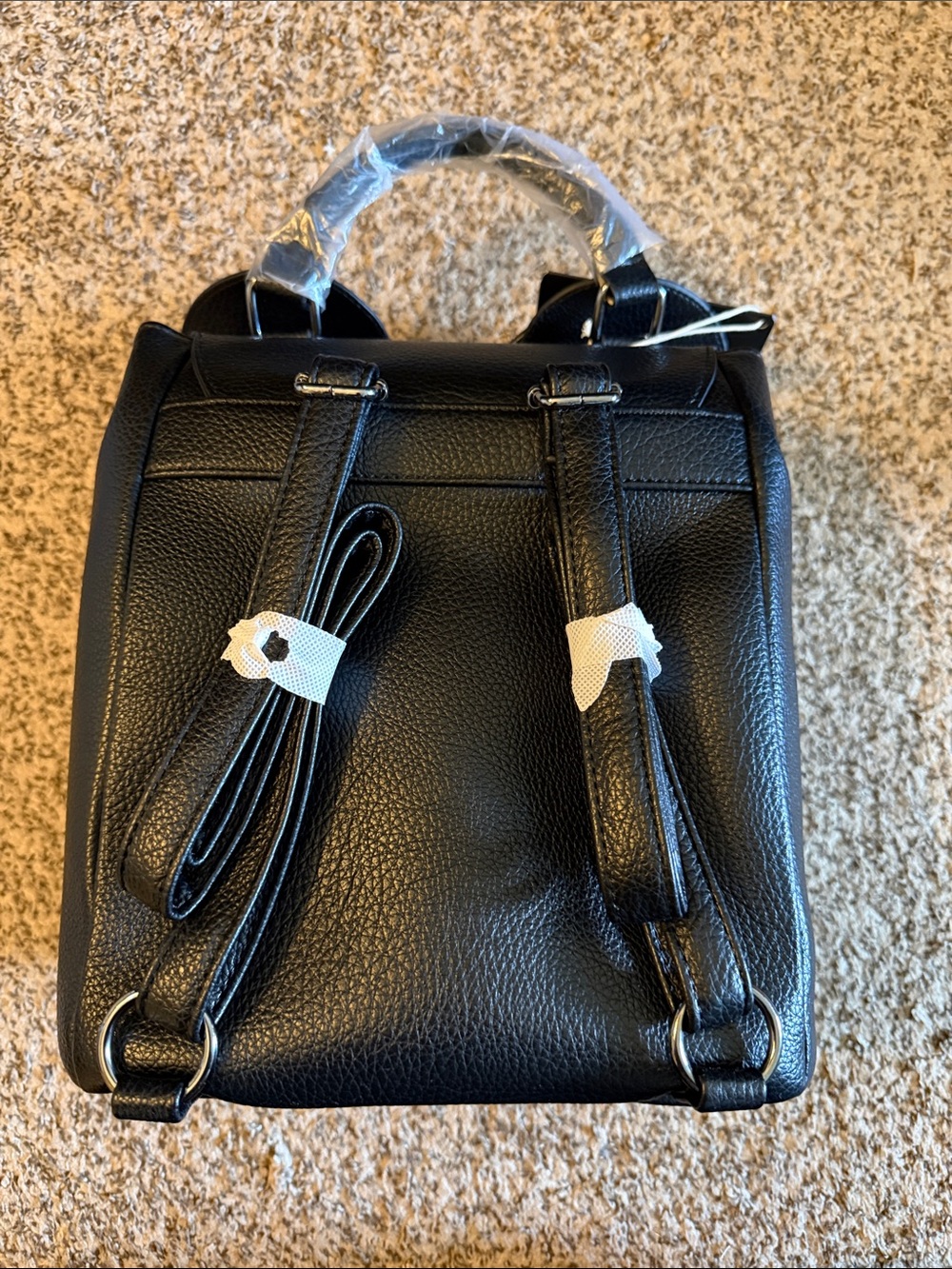 Loungefly Black Bow Drawstring Backpack - Picture 2 of 5